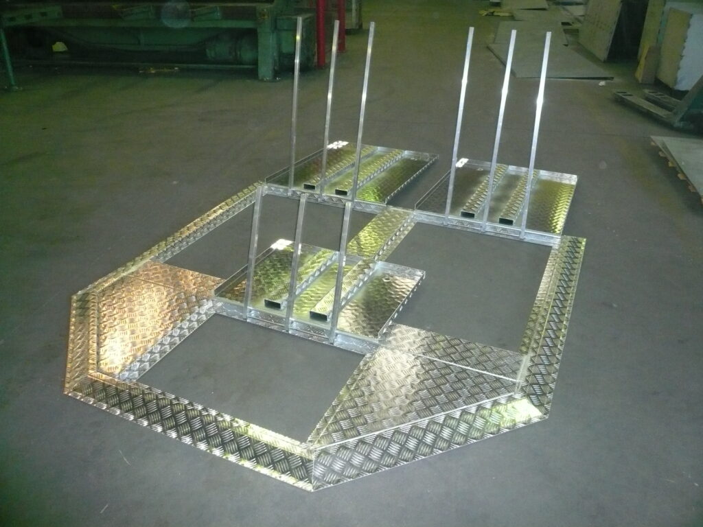 Châssis en acier galvanisé – fabrication industrielle SECATRA